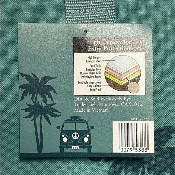 Trader Joe's Teal Logo LARGE Insulated Tote Bag NEW!! - Picture 11 of 11